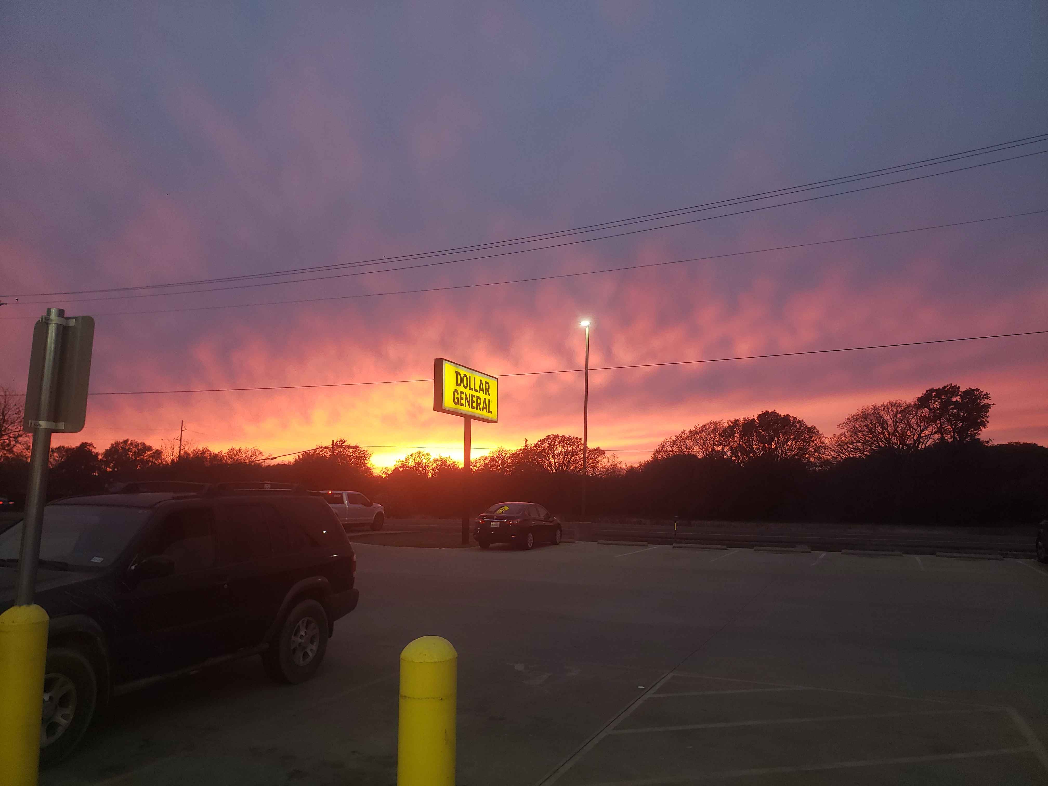 A beautiful sky at sunset